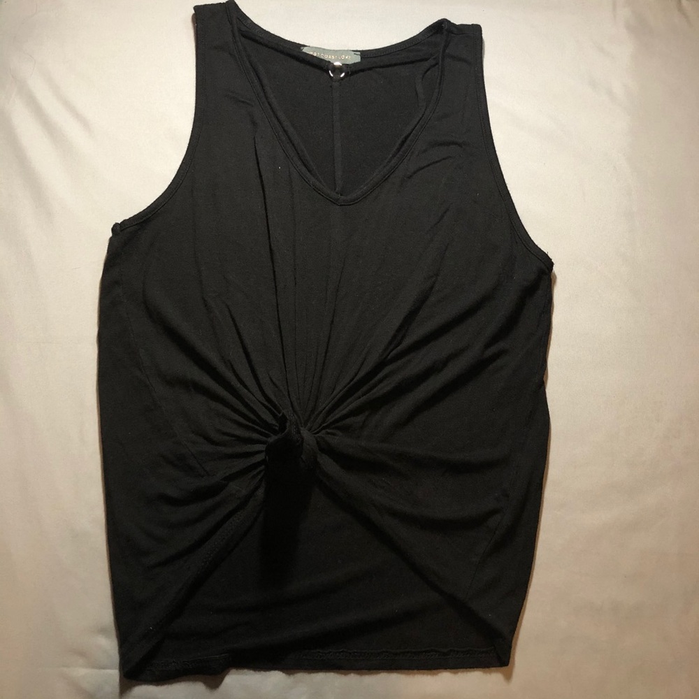 Black Knotted Blouse